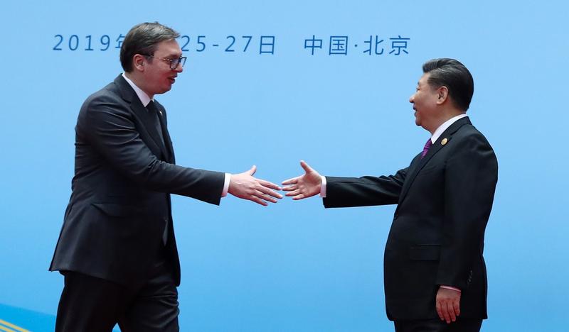 Presedintele sarb Aleksandar Vucic alaturi de Xi Jinping, Foto: Valery Sharifulin / TASS / Profimedia Images