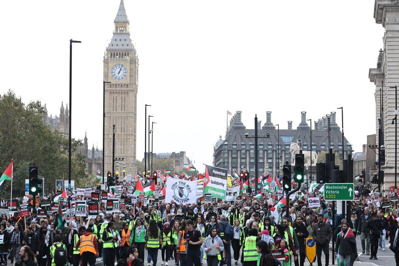 Protest pro-palestinian la Londra, Foto: Marcin Nowak/LNP / Shutterstock Editorial / Profimedia