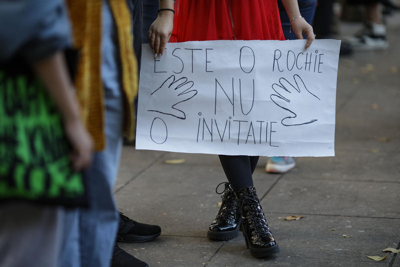 Protest împotriva agresiunii sexuale, Foto: Inquam Photos / Octav Ganea