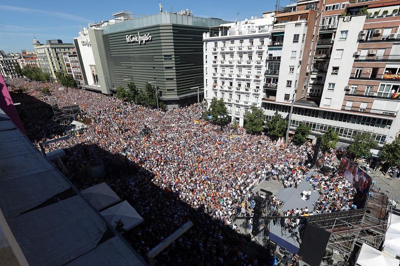 Protest impotriva amnistierii separatistilor catalani, Foto: Thomas COEX / AFP / Profimedia