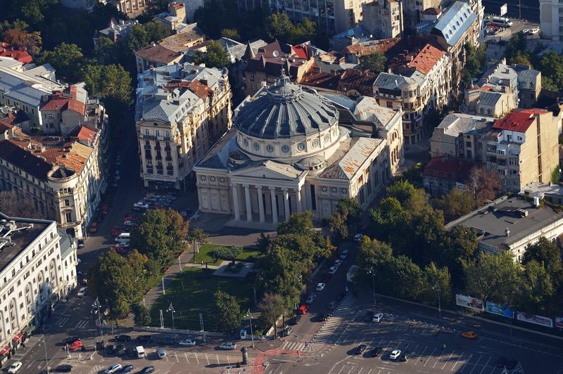 Vedere aeriană cu Ateneul Român, Foto: Mihai Olaru | Dreamstime.com