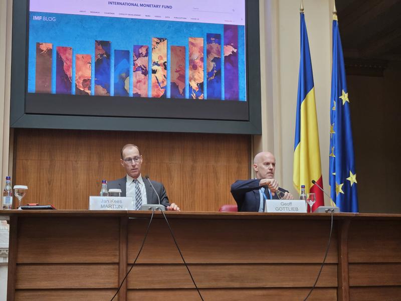 Delegatia FMI: Jan Kees Martijn si Geoff Gottlieb, Foto: Hotnews / Florin Barbuta