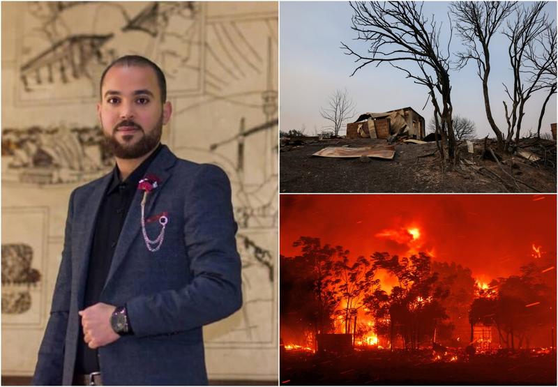 Basel al-Ahmad este singurul identificat oficial din grupul de 18 migranți uciși de incendiul devastator din Grecia, Foto: Colaj fanatik.ro