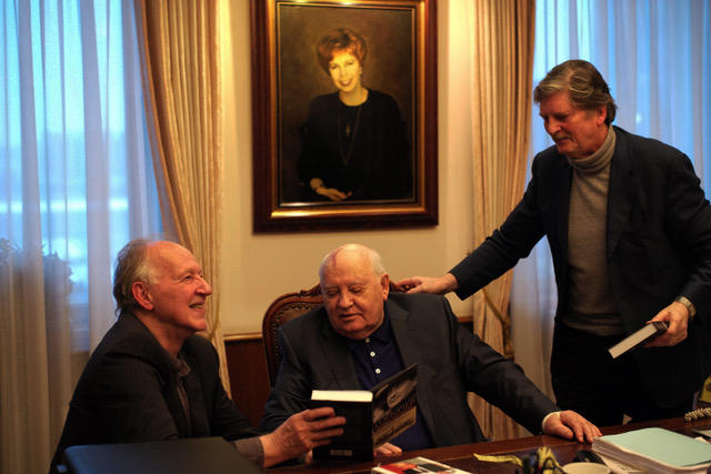 Werner Herzog, Mihail Gorbaciov, André Singer, Foto: Astra Film Festival