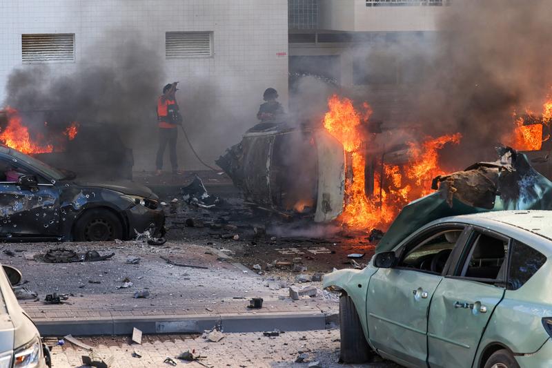 Lovitură Hamas în Ashkelon, Israel, Foto: Ahmad Gharabli / AFP / Profimedia Images