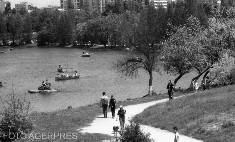 Parcul IOR din Capitală, în 1987, Foto: AGERPRES FOTO/ARHIVA