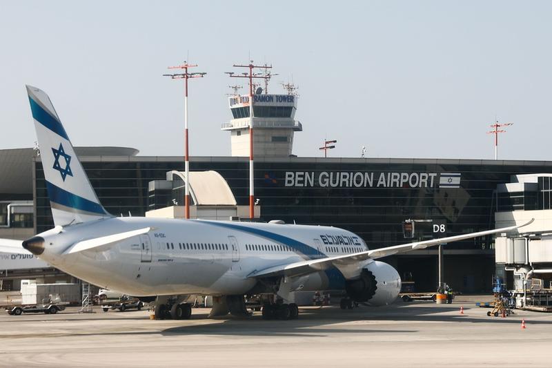 Avion al companiei israeliene El Al pe aeroportul internațional Ben Gurion din Tel Aviv, Foto: Jakub Porzycki/NurPhoto / Shutterstock Editorial / Profimedia