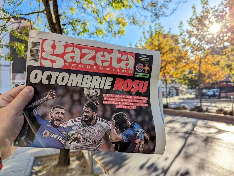 Ultimul număr al ediției tiparite a GSP, 1 noiembrie 2023, Foto: HotNews.ro / Victor Cozmei