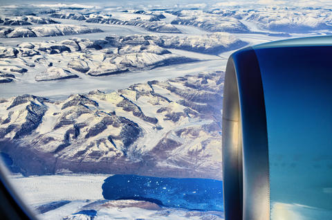 Ghețarii din Groenlanda văzuți din avion, Foto: Jiri Vlach | Dreamstime.com