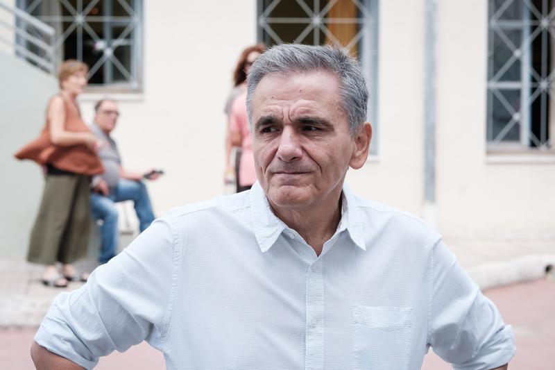 Euclid Tsakalotos pleacă din Syriza, Foto: Nikolas Kokovlis / Zuma Press / Profimedia