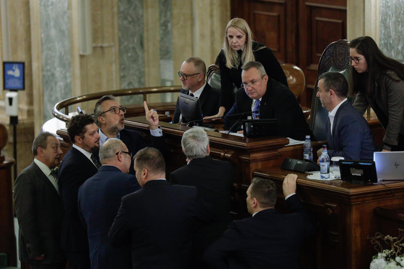 Dezbaterea legii pensiilor în Senat, Foto: Inquam Photos / George Călin