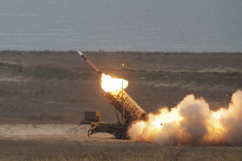Lansarea unei rachete Patriot de către un sistem românesc, Foto: Inquam Photos / George Calin