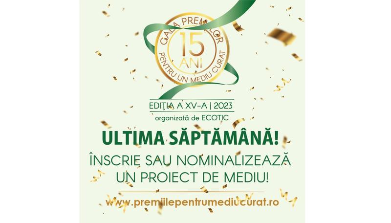 ​Ultima săptămână de înscrieri în Gala Premiilor pentru un Mediu Curat!, Foto: ECOTIC