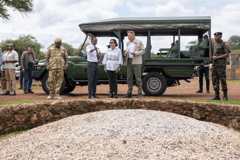 Klaus și Carmen Iohannis, în Parcul Național Nairobi, Foto: Administratia Prezidentiala