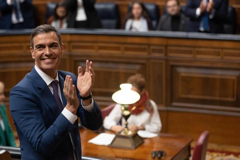 Pedro Sanchez la votul de investire a noului sau guvern, Foto: Europa Press/ABACA / Abaca Press / Profimedia