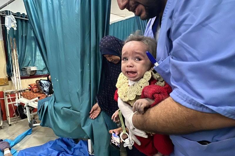 Copil rănit în atacul de la Jabalia, Gaza, Foto: AA/ABACA / Abaca Press / Profimedia