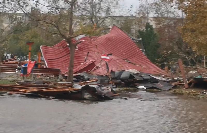 Furtuna la Constanța , Foto: Captura video