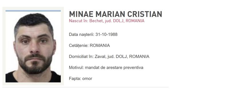 Suspect crima Sibiu, Foto: Politia Romana