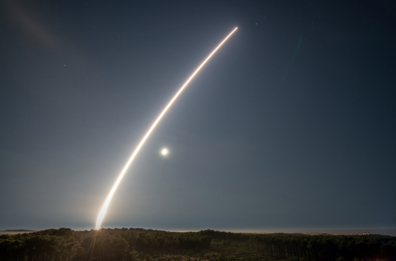 Test cu rachetă balistică M51.3 în Franța, Foto: Twitter / Sébastien Lecornu