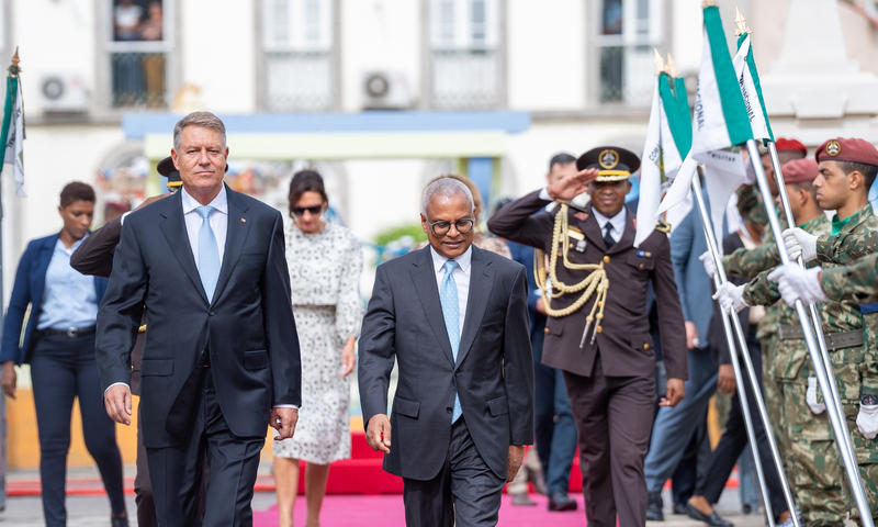 Preşedintele Klaus Iohannis, primit de omologul său din Cabo Verde, Foto: Administratia Prezidentiala