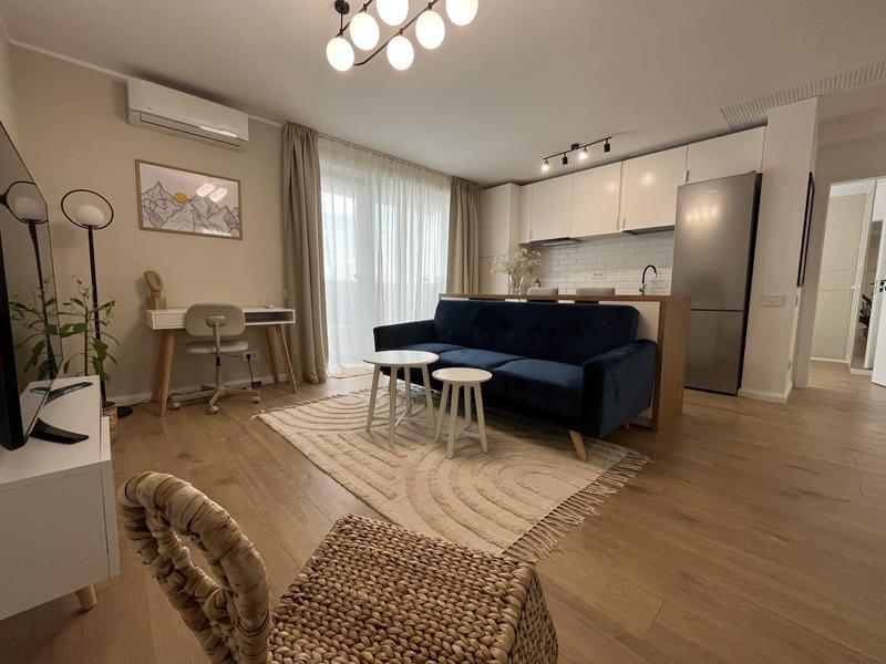 Fotografie dintr-un apartament de două camere, închiriat cu 900 de euro (cu loc de parcare subteran), în zona Timpuri Noi din București, Foto: Arhivă Panorama.ro