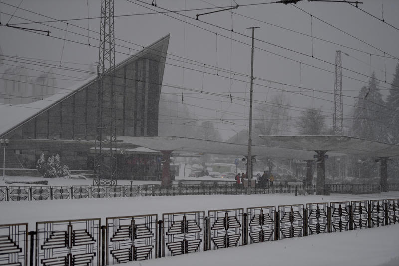 Zăpadă pe Valea Prahovei, Foto: Inquam Photos / Alex Nicodim