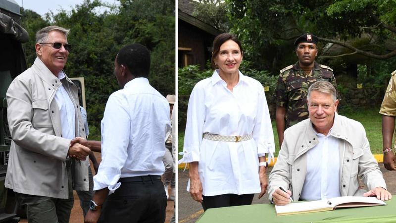 Klaus și Carmen Iohannis au vizitat un parc național în Kenya, Foto: Colaj fanatik.ro