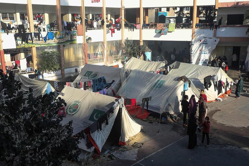 Palestina, scoala transformata in refugiu, Foto: Ismael Mohamad / UPI / Profimedia