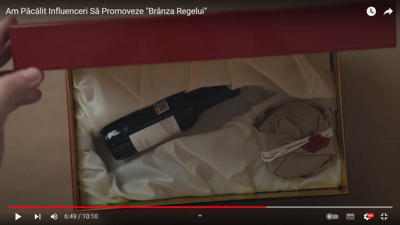 Influceneri păcăliți să promoveze „Brânza Regelui Carol al III-lea”, Foto: Captură video
