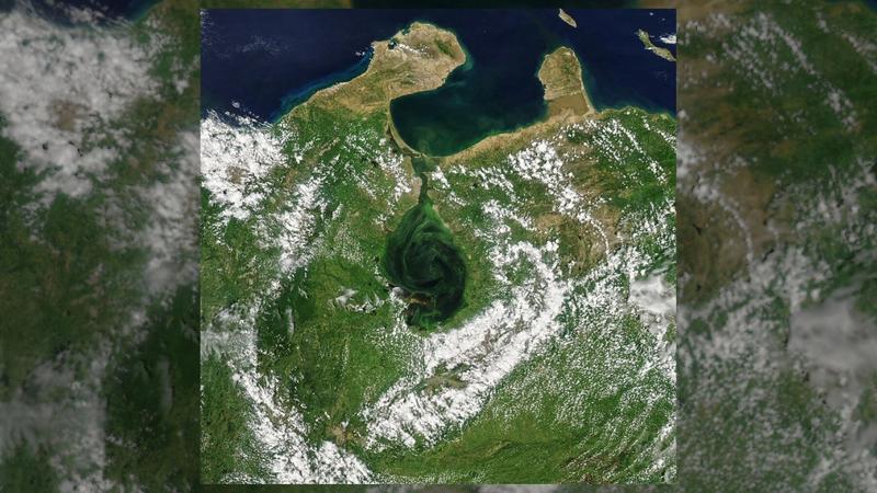 Lacul Maracaibo, imagine din spațiu, Foto: NASA Earth / Zuma Press / Profimedia