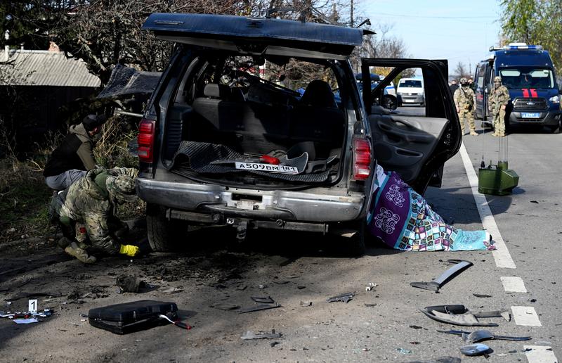 Mihail Filiponenko a murit după ce mașina i-a sărit în aer, Foto: Stanislav Krasilnikov / Sputnik / Profimedia