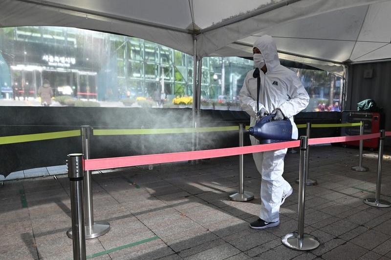 Dezinfectie in Coreea de Sud, Foto: Jung Yeon-je/ AFP / Profimedia Images