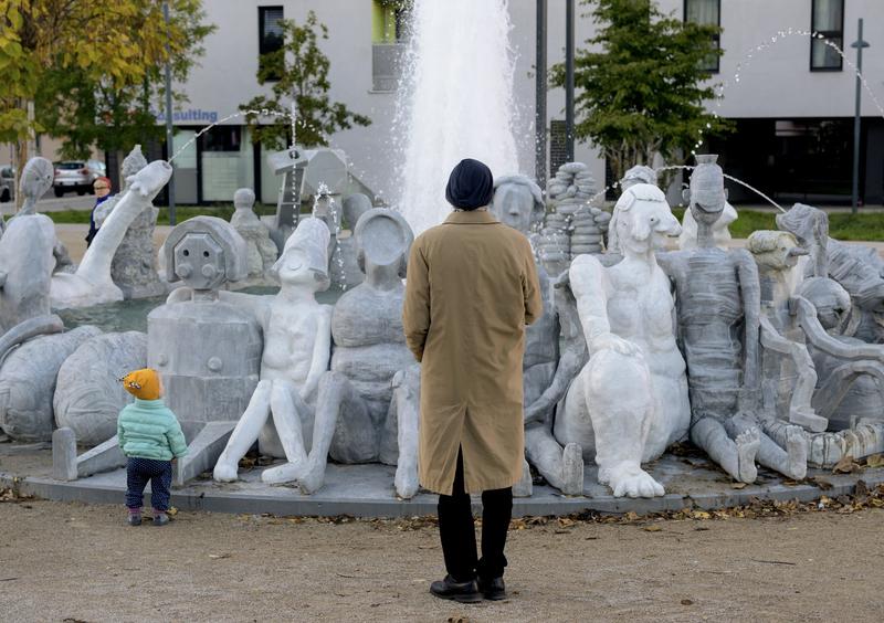Fântână inaugurată în Viena, Foto: Joe Klamar / AFP / Profimedia