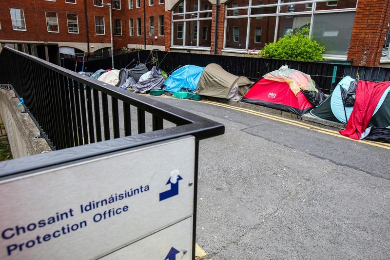 Irlanda a ajuns sa gazduiasca refugiatii in corturi, Foto: Paul Faith / AFP / Profimedia