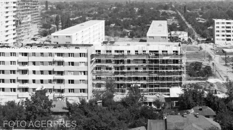 Șantierul de construcții al cartierului Militari din București (1966), Foto: AGERPRES FOTO/ARHIVA ISTORICA