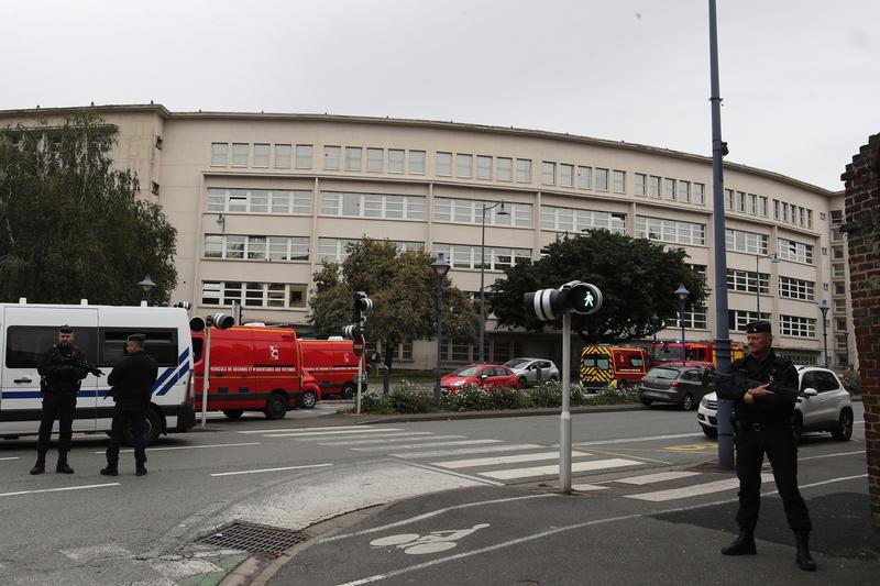 Liceul din Arras unde a avut loc atacul cu cutitul din 13 octombrie, Foto: Michel Spingler / Associated Press / Profimedia Images