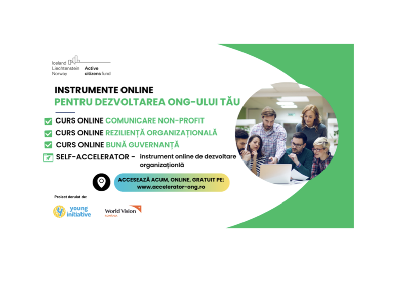 Young Initiative și World Vision România oferă gratuit resurse online și cursuri de comunicare, reziliență organizațională și bună guvernanță, Foto: World Vision Romania