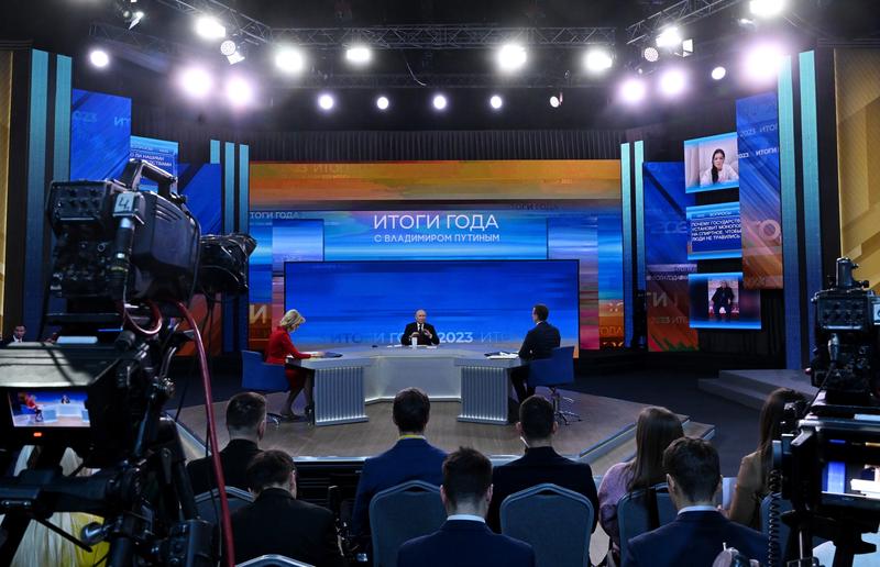 Vladimir Putin la conferința-maraton, Foto: Sergey Guneev / Sputnik / Profimedia