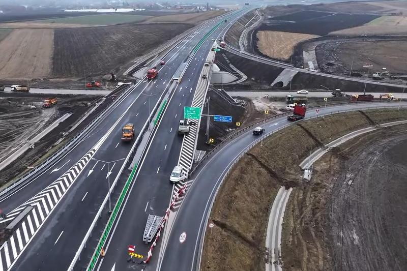 Autostrada Chetani - Campia Turzii inainte de deschidere, Foto: Captura YouTube