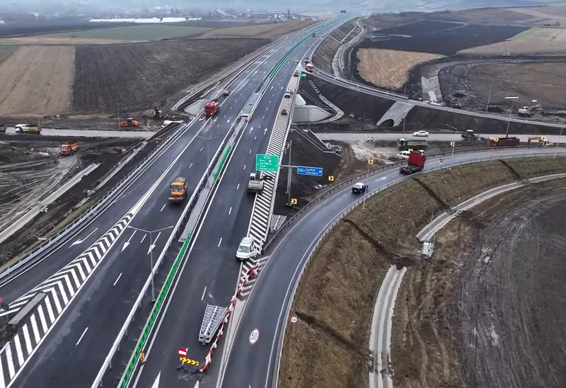Autostrada Chetani - Campia Turzii inainte de deschidere, Foto: Captura YouTube