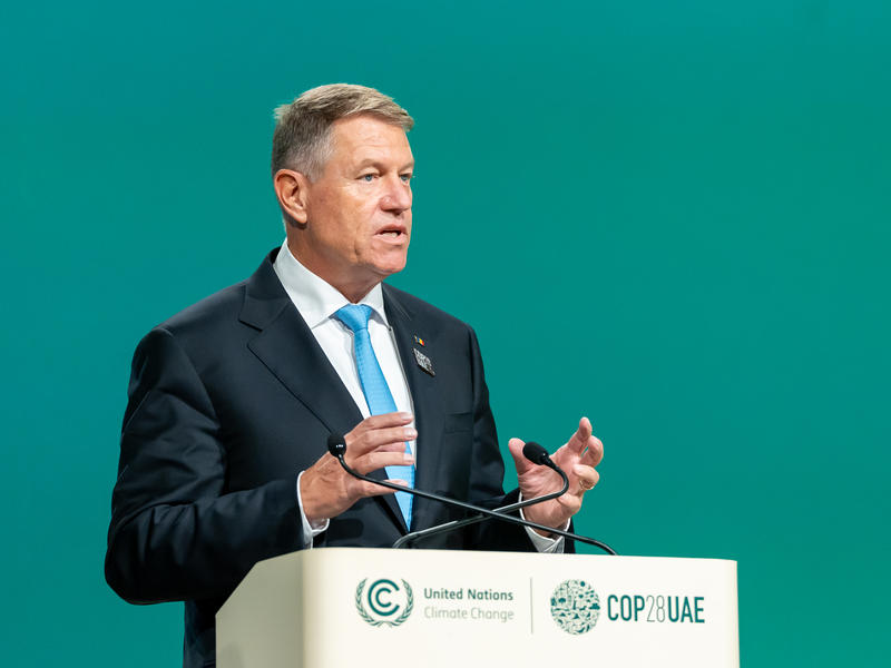 Klaus Iohannis la COP28 din Dubai, Foto: Presidency.ro
