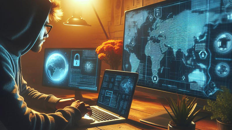 Securitatea cibernetică, Foto: Dall-E