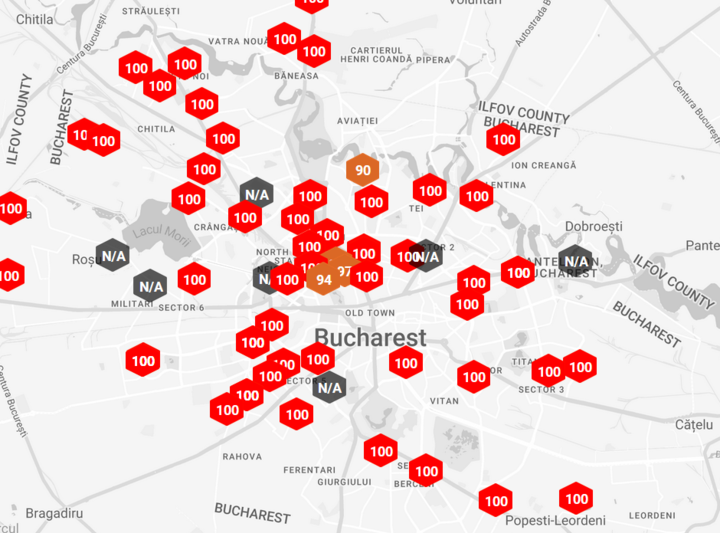 Poluare București 21 decembrie - aerlive -, Foto: Hotnews