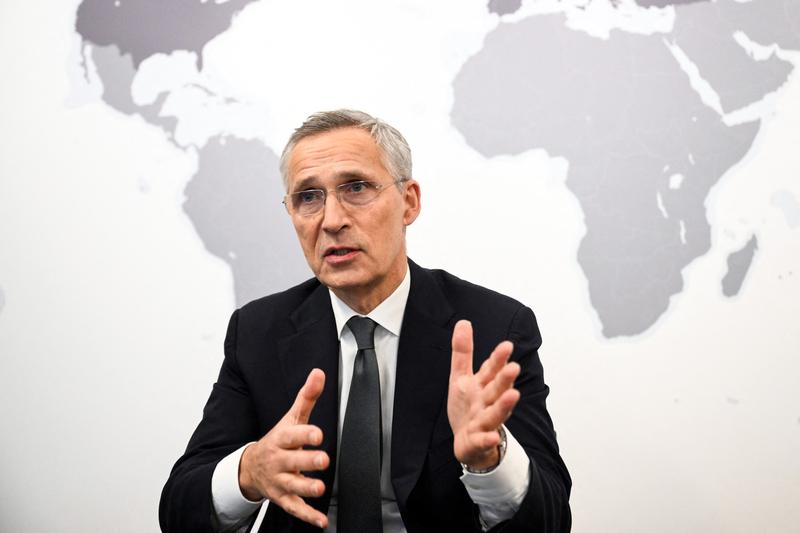 Jens Stoltenberg la sediul NATO, Foto: FEDERICO GAMBARINI / AFP / Profimedia