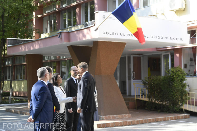 Colegiul Național Grigore Moisil - vizita lui Klaus Iohannis, Foto: AGERPRES