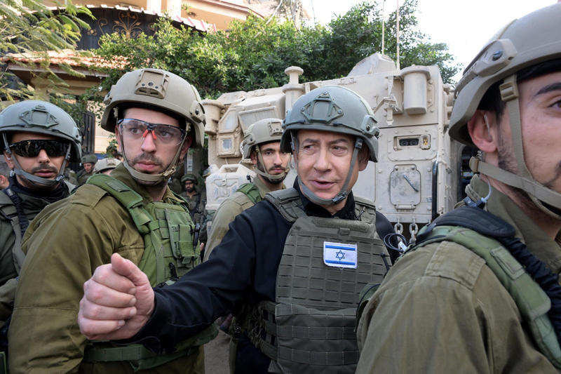 Benjamin Netanyahu în Gaza, Foto: Avi Ohayon/Israel Gpo / Zuma Press / Profimedia