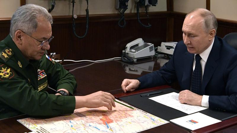 Serghei Șoigu și Vladimir Putin, Foto: Alexei Danichev / Sputnik / Profimedia