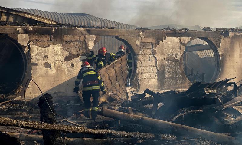 Incendiu Ferma Dacilor, Foto: Handout / AFP / Profimedia