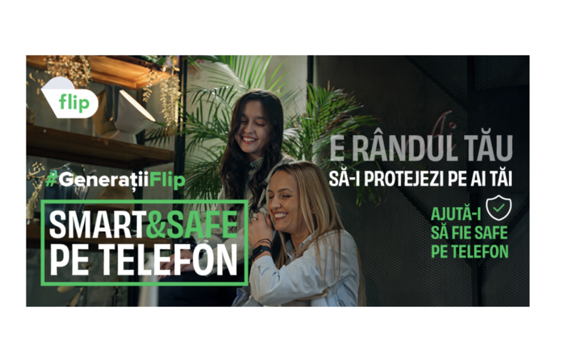 #GenerațiiFlip - Safe pe telefon, indiferent de generație, Foto: flip.ro