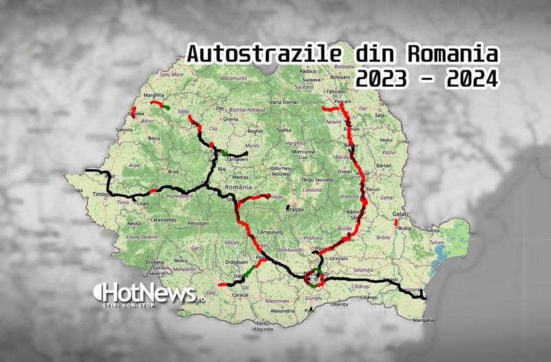 Autostrazile din Romania - 2023 - 2024, Foto: Hotnews